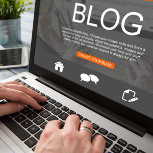 blogging blog word coder coding using laptop page keyboard notebook blogger internet computer marketing opinion interface layout design designer concept - stock image